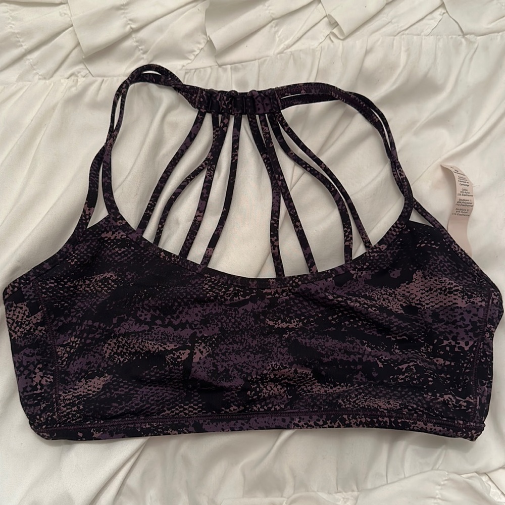 Lululemon snake pattern bra